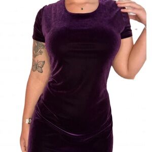 Vintage 90s Velvet Velour Dress